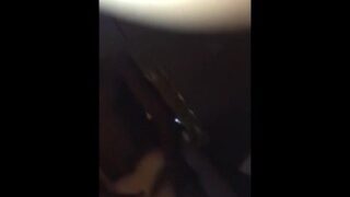 Little white bitch tag teamed by two black men