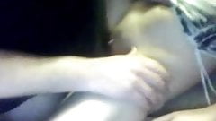 Young nympho fuck cam show with two old men