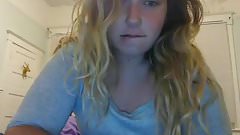 Chubby girl teases with her big tanlined butt