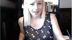 British blonde masturbating in public toilet