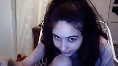 Latina teen flaunting her big tits